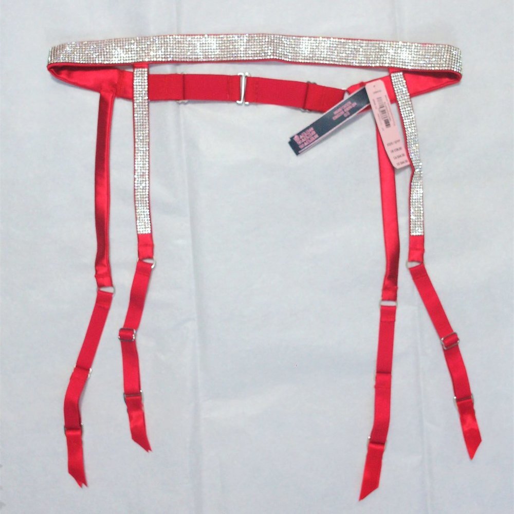 NWT Victoria's Secret Rhinestone Garter Belt, size XS/S.
